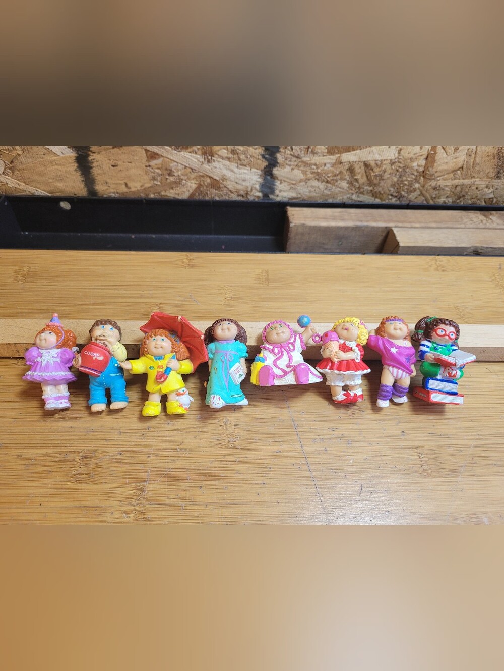 Cabbage Patch Kids Lot of 8 PVC figures vintage 1980s toys